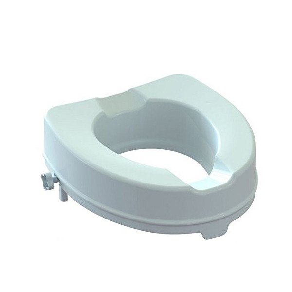 Rehausseur de WC 10 cm avec couvercle amovible