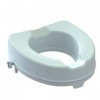 Rehausseur de WC 10 cm avec couvercle amovible