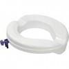 Aidapt Lunette Toilettes Surélevée - 100 mm 4 pouces Plastique