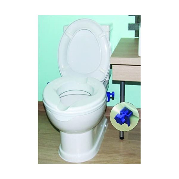 Aidapt Lunette Toilettes Surélevée - 100 mm 4 pouces Plastique