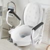 Mobiclinic, Rehausseur WC Adulte, Mod. Guadiana, Marque européenne, Siège de Toilette Surélevé, Rehausseur Toilette, pour Per