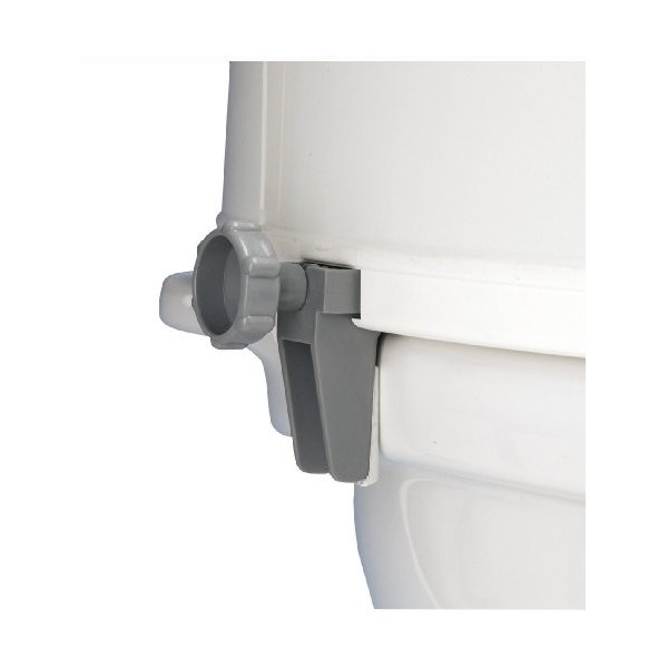 Drive Medical Rehausseur de toilettes avec couvercle, Ticco 2 G, Blanc