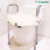 OrtoPrime Abattant WC pour adultes avec accoudoirs rembourrés – Rehausseur WC Pieds réglables en hauteur – Chaise WC universe