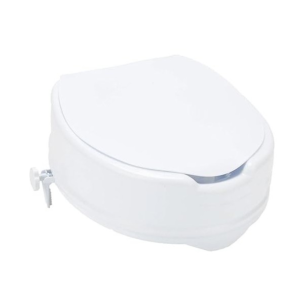 Cura Farma Abattant Wc Surélevé avec Couvercle Pratique 14 cm