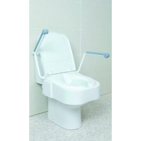 NRS Healthcare Siège de toilette surélevé avec accoudoirs