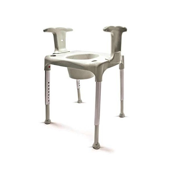 Etac Swift Tabouret Percé de Toilettes avec Accoudoirs