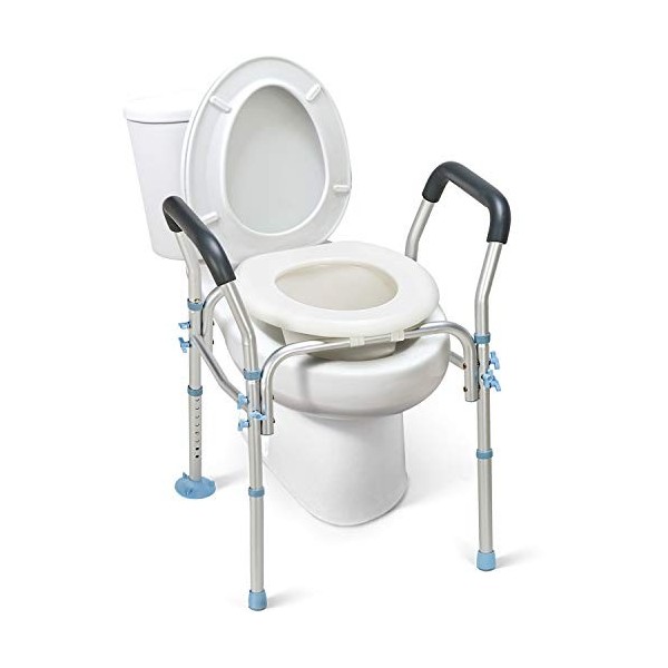 OasisSpace Abattant de toilette surélevé pour personnes âgées, handicapés, handicapés