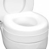 HealthSmart Rehausseur de siège de toilette surélevé qui sadapte à la plupart des cuvettes standard pour plus de confort et 