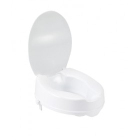 Drive Medical Abattant de WC surélevé avec verrou et couvercle Blanc