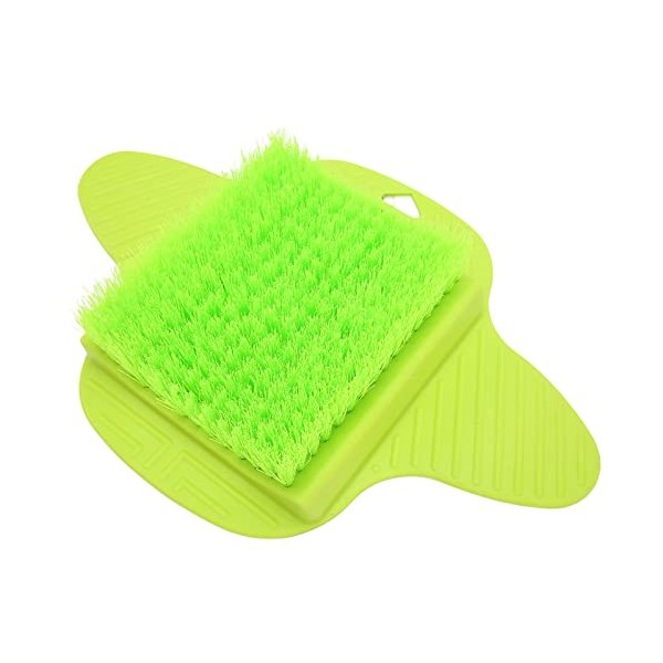 Brosse de Nettoyage des Pieds, épurateur de Pieds de Douche TPR Confortable au Toucher, Type Trou de Suspension, Poils Fins p