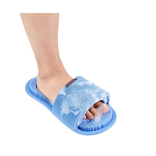 Brosse Pieds Douche, Foot Scrubber Douche Brosse Pieds, Pieds Douche Avec Ventouses Antidérapantes, Tapis Massage Exfoliant, 