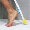 KMINA - Brosse Pieds Douche à Long Manche, Lave Pied Douche, Nettoyant Pied Douche avec Éponge, Brosse à Long Manche pour les