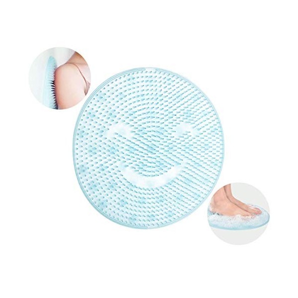 XLKJ Brosse à Pied Laveur Pied de Douche, Tapis de Massage pour la Peau Morte et exfoliante pour Les Pieds