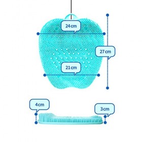 Asotagi Tapis de massage pour pieds avec poils en silicone et ventouses antidérapantes, exfolie les peaux mortes, améliore la
