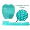 Gorgeousy Masseur de Nettoyage pour Brosse à récurer pour Pieds de Douche avec ventouses antidérapantes et Poils fermes et fe