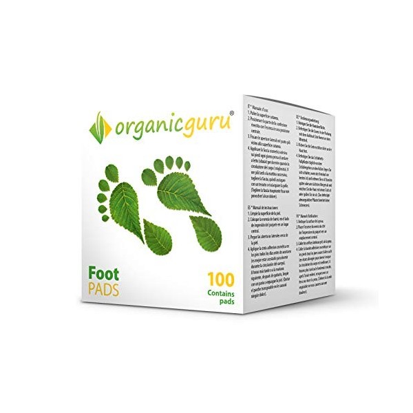 OrganicGuru Lot de 100 patchs détox pour les pieds