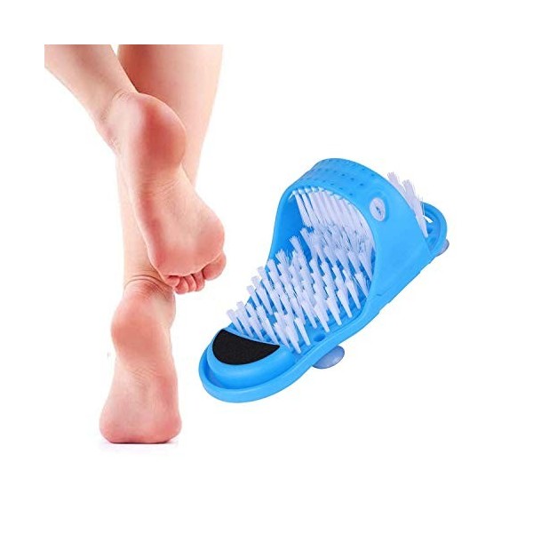 Bluesees - Brosse de massage magique pour les pieds - Avec ventouses antidérapantes - Massage dacupression des pieds - Spa -