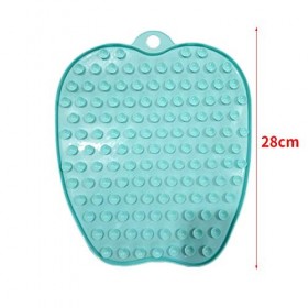 Shumo Nettoyeur Masseur Laveur de Pieds de Douche avec Ventouses Antidérapantes et Souples, Exfoliation, Tapis DAcupression