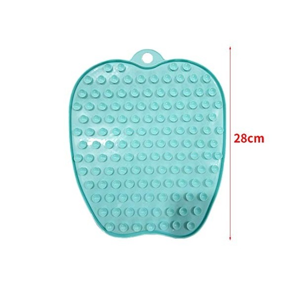 Shumo Nettoyeur Masseur Laveur de Pieds de Douche avec Ventouses Antidérapantes et Souples, Exfoliation, Tapis DAcupression
