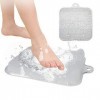 Warooma Tapis de bain exfoliant pour pieds avec ventouses antidérapantes pour améliorer la circulation du pied et réduire la 