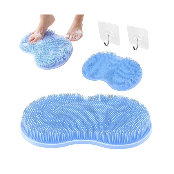 GWAWG Tapis de Massage Pour les Pieds et le Bain Avec Ventouse, Tapis Douche AntidéRapant,pour Douleurs,la Circulation Relaxa