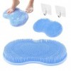 GWAWG Tapis de Massage Pour les Pieds et le Bain Avec Ventouse, Tapis Douche AntidéRapant,pour Douleurs,la Circulation Relaxa