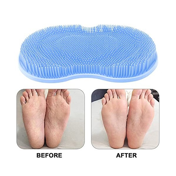 GWAWG Tapis de Massage Pour les Pieds et le Bain Avec Ventouse, Tapis Douche AntidéRapant,pour Douleurs,la Circulation Relaxa