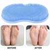 GWAWG Tapis de Massage Pour les Pieds et le Bain Avec Ventouse, Tapis Douche AntidéRapant,pour Douleurs,la Circulation Relaxa