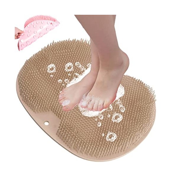 RUMENG Shower Foot & Back Scrubber, Massage Pad,Foot Scrubber Douche Brosse Pieds,éPurateur De Pieds Et De Dos De Douche, Cou