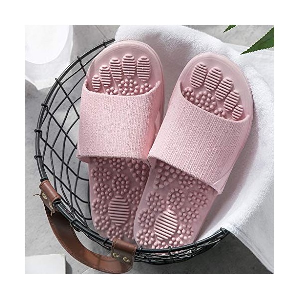 Claquettes Femme Acupression massage thérapeutique for chaussons au pied du point dacupuncture Massage Shiatsu Arc douleur M