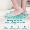 Tapis de douche exfoliant pour pieds avec ventouse antidérapante, réduit les douleurs aux pieds et améliore la circulation sa