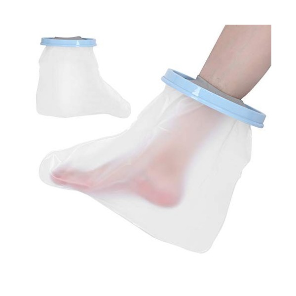 Couvre-Pieds pour Adultes de 36 Cm, Protecteur de Douche Imperméable avec Joint Solide,Latex, Léger et Confortable, Conçu pou