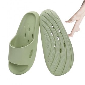 JAPIIM Douche avec Trous - Pantoufles Douche à séchage Rapi| Pantoufle Douche Massage à séchage Rapiavec Trous et Support voû