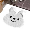 Suphyee Pieds pour Une Utilisation dans la Douche | Tapis récurage pour Masseur Pieds Douche en Forme Lapin,Tapis Massage des