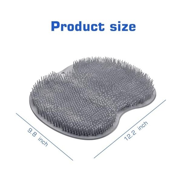 Brosse Pieds Douche, Foot Scrubber Douche avec Antidérapant Ventouses, Masse vos Pieds Sans se pencher, Circulation du Pied e