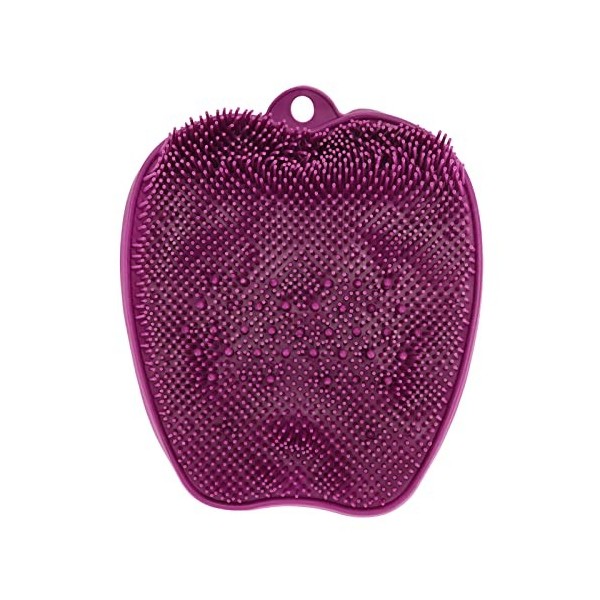 Épurateur de Pieds de Douche, élimination des Odeurs de Nettoyant de Pieds en Silicone Souple à Ventouse pour Massage Violet