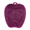 Épurateur de Pieds de Douche, élimination des Odeurs de Nettoyant de Pieds en Silicone Souple à Ventouse pour Massage Violet