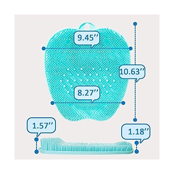 LEIGE Baignoire Cushion Brosse antidérapante Piets de Lavage Paresseux Skin Salle de Bain Artefact arrière Coussiér