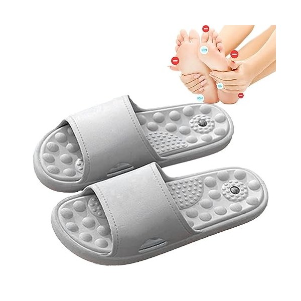 réflexologie - Chaussures bain pieds massage antidérapantes douces légères - massage pour femme pour chambre à coucher, salle