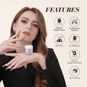 Saviland Poudre Acrylique pour Ongles, Super Fine Poudre Acrylique avec Liquide Acrylique Professionel, Chalbon, Clair Rose N