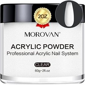 Poudre Acrylique Pour Ongles Transparente Morovan - Acrylique ongle professionnelle 2oz polymère acrylique ongle transparente