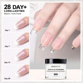 Poudre Acrylique Pour Ongles Transparente Morovan - Acrylique ongle professionnelle 2oz polymère acrylique ongle transparente