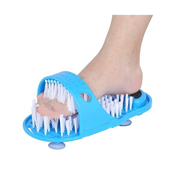 Oumefar Masseur de Pied de Douche Nettoyant pour Pieds Durable Chaussures Brosse de Nettoyage des Pieds pour Salle de Bain