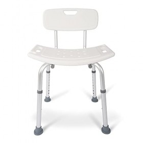 Dunimed Tabouret de Douche – Hauteur réglable 39-52 cm – Siège de Douche antidérapant – Aide à la Douche – Siège de Bain… av