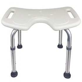 Mobiclinic, Tabouret de Douche, Modèle Bahia, Marque européenne, Tabouret Salle de Bain, Siège de Douche, Forme U, Réglable e