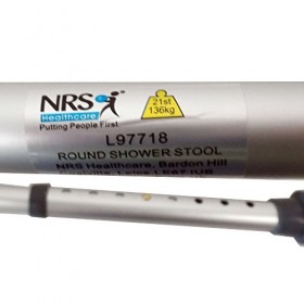 Nrs Healthcare L97718 Tabouret de Douche Rond à Hauteur Réglable