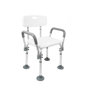 Pepe - Chaise de Douche avec Accoudoirs, Tabouret de Douche Médical, Siège de Douche Adulte, Chaise pour Douche Senior, Siège