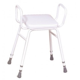 NRS Healthcare Malvern Adjustable Height Perching Stool with Armrests
