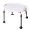 Tabouret de Salle de Bain ONVAYA® 150kg Tabouret de Douche Ovale Blanc 150kg 