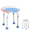 AUFUN Tabouret de Douche Chaise de Douche 36-51cm Hauteur réglable et 360 ° siège de Bain pivotant Aide à la Douche siège de 